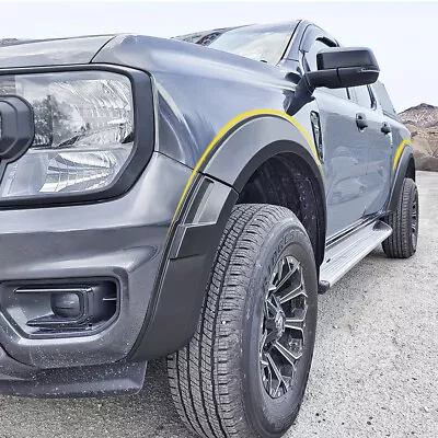 For Ford Ranger Next Gen PY 2022 2023 2024+ Fender Flares Kit Black Wheel Arch • $283