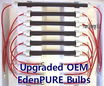 $69 • Buy NEW EdenPURE Bulbs - Set Of 6 OEM GEN3 1000 Infrared Heater Heating Elements
