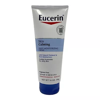 Eucerin Skin Calming Daily Moisturizing Creme 14 Oz Fragrance Free Discontinued • $28