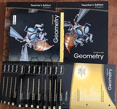 Geometry Teachers Worksheets Tests Student Homeschool Prentice Hall Set • $249.99