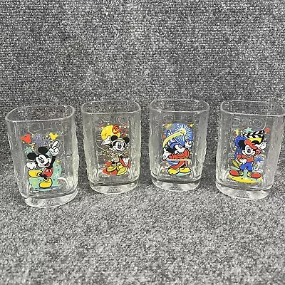 Walt Disney World 2000 Celebration Glasses Mickey Mouse McDonalds - 4 Cup Set • $15