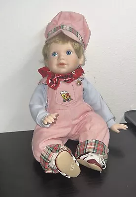 1990 Danbury  Jimmy  Train Engineer Porcelain Doll By Elke Hutchens Rare Vintage • $26.25