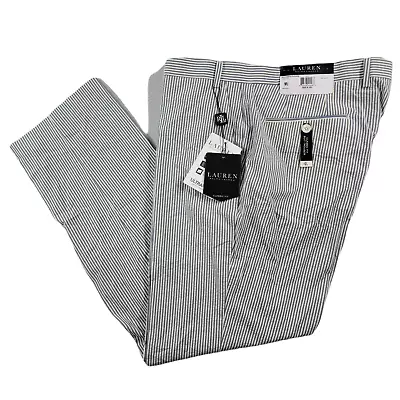 Lauren Ralph Lauren Blue Seersucker Pants Mens 36 X 30 Classic UltraFlex Cotton • $49.95