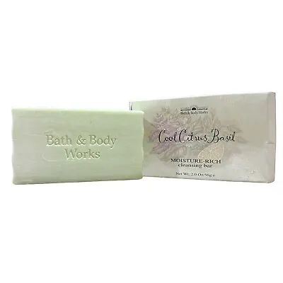 Bath & Body Works Cool Citrus Basil Moisture Rich Cleansing Bar 2 Oz NEW NOS • $7.99