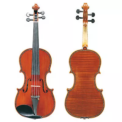 D'Luca Mother Of Pearl Inlaid Ebony Violin Outfit 4/4 Full Size • $1299