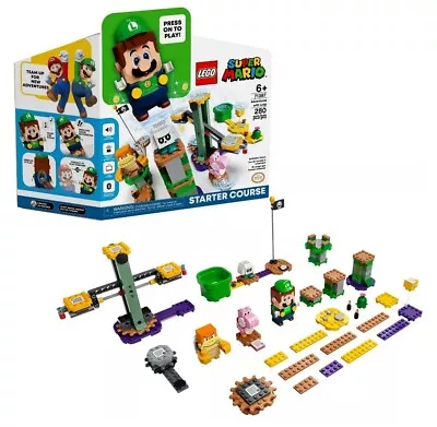 LEGO 71387: Super Mario Adventures Luigi Starter Course Toy + Free Shipping • $32.88