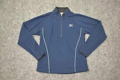 Mizuno Thermo Sweater Womens XS Blue Fleece Pullover Half-Zip Performance Ladies • $11.39