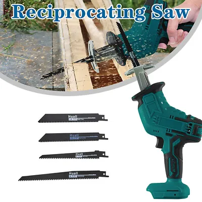 Mini Cordless Reciprocating Saw Variable Speed Power Woodworking Tool 4 Blades • $78.89