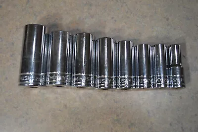 Husky 8pc 3/8  Drive SAE 6pt Deep Socket Set 3/8  To 13/16  • $9.95