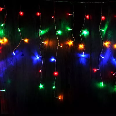 Solar LED Icicle String Lights 200-1000 LEDs 8 Function Garden Outdoor Christmas • $35