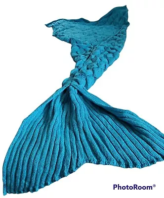 Mermaid Tail Blanket Ocean Turquoise Child Teen Small Adult Excellent Condition • £24.09
