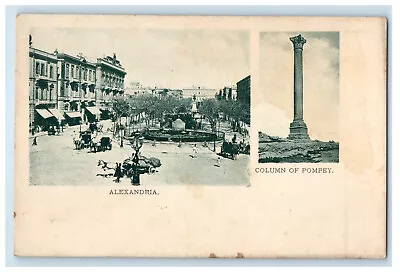 C1905 Alexandria Column Of Pompey Egypt Unposted Antique Postcard • £14.44