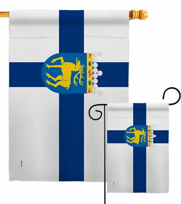 Province Of Finland Coat Arms Åland Garden Flag Yard House Banner • $15.95