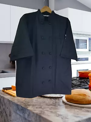 NEW Chefwear CW4450 - CW 30 Classic Executive Chef Coat Black - Size L - NWOT • $10.49