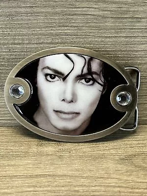 Michael Jackson Original Bravado Man In The Mirror Belt Buckle 3x4 Gift Music * • $14.25