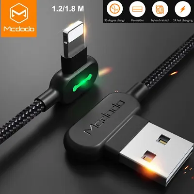 Mcdodo LED USB Charger Cable Data Cord For IPhone 7 8 SE XS 11 12 13 14 Pro Max • $10.99