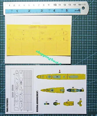 Hunter M700183 1/700 IJN KAGERO Deck Masking Sheet For Pit-Road W213 • $12.62