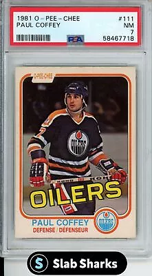 1981 O-pee-chee Paul Coffey Rookie #111 Psa 7 • $21.48