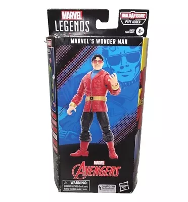 Marvel Legends Avengers Wonder Man 6” Action Figure Puff Adder BAF Wave Hasbro • $16.95