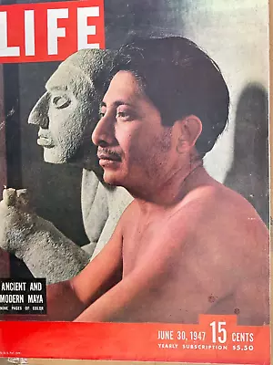 Life Jun 30 1947 Maya Civilizations Evita Draws Crowds In Spain Antisemitism • $29.99