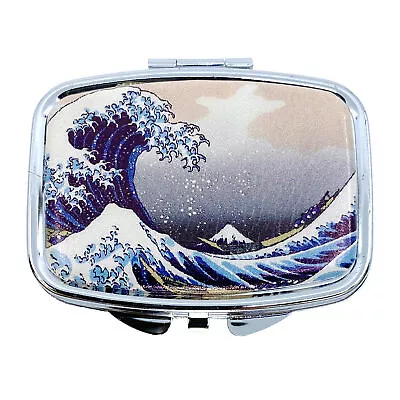 Great Wave Pill Case Portable Medicine Vitamin Organizer For Pocket Or Purse • $12.99