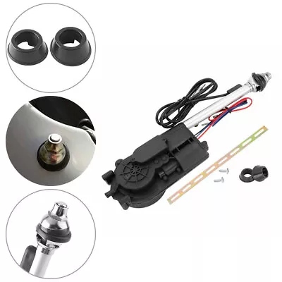 Universal Car Electric Aerial Radio Automatic Booster Power Antenna W/Amount New • £18.74