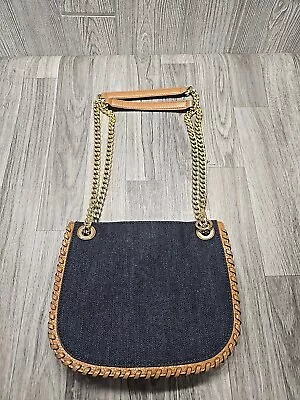 MICHAEL Michael Kors Bag Crossbody Shoulder Denim Whipped Stitched Chelsea Small • $37.99