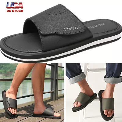 Men Athletic Slides Beach Sandals Outdoor Indoor Casual Comfort Slippers Sandal • $29.98