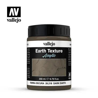 Vallejo Stone Textures - Dark Earth 200ml - 26.218 • £13.17