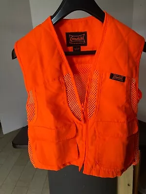 Vintage Gamehide Vest Large Orange Full Zip Up Shooting Hunting • $6.99