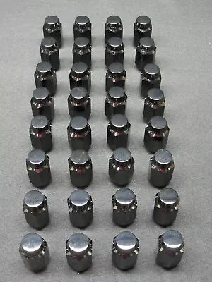 McGard M14x1.5 Mm Thread Cone Seat Style Black Lug Nuts 22mm Hex Set Of 20/24/32 • $64.99