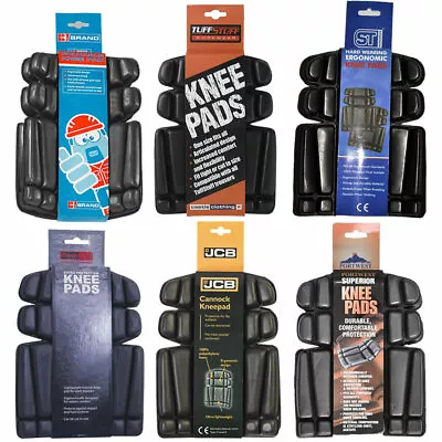 £6.99 • Buy 2 X Knee Inserts Foam Pads Protectors | Safety Work Trousers Kneepad Protection 