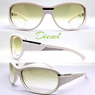 Sunglasses Diesel DS 0045 Man Woman Oval Rectangular Wrap White • $196.90