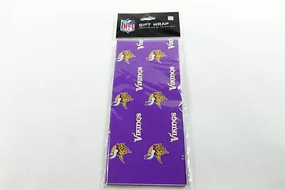 NFL Minnesota Vikings Team Logo Flat Gift Wrap • $5.84