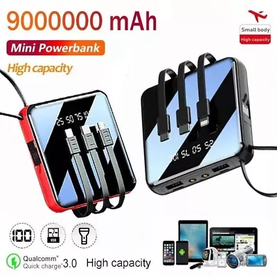 9000000mAh Power Bank Portable Fast Charger Battery Pack 2 USB For Mobile Phone • £15.19