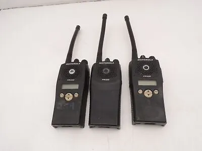 Lot Of 3 Motorola PR400 VHF 146-174MHz Two Way Portable Radio Tested No Battery • $195
