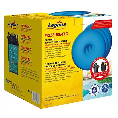 Laguna Replacement Foam Kit For Pressure Flo 8000 10000 (4 Foams) • £37.99