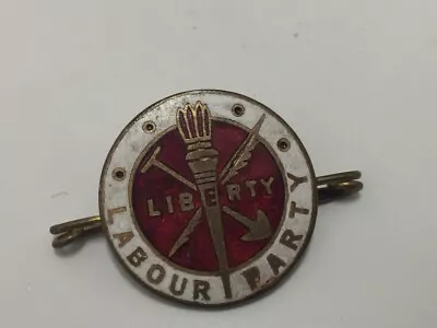 Vintage Labour Party Liberty Badge • £9.99