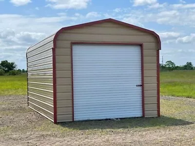 12' X 21' X 8' Regular Roof One Car Or Boat Garage • $4365