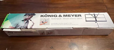 König & Meyer 100/4 Baseline K&M Music Stand Foldable Black New In Box • $59.99