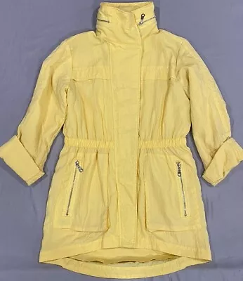 Vintage The Fillmore Women’s Jacket XS Yellow  Water Resistant Anorak W/Hood • $22.50