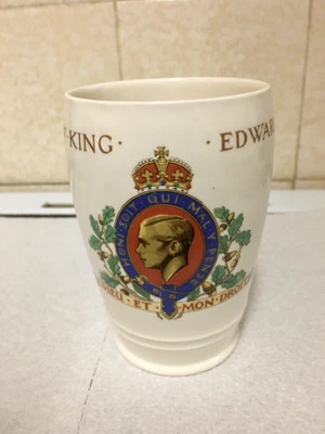 £5.50 • Buy King Edward Viii Coronation 1937 Commemorative Mug / Beaker British Pottery Fed.