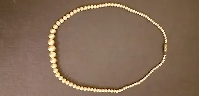 Antique Costume Jewellery - Pearl Necklace In Jeweller's Box • £25