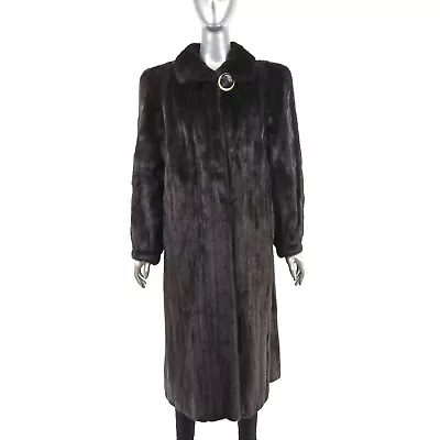 Mahogany Mink Coat- Size L • $900