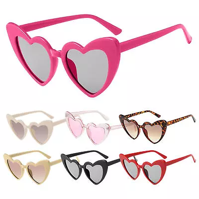 Retro Love Love Heart Sunglasses Fashion UV Protection Party Eyewear • $7.03