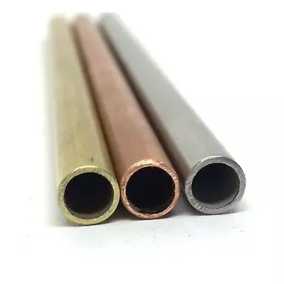 1/4  Round Tube- Knife Making- Stainless Steel Copper Brass- 1 PC • $3.35