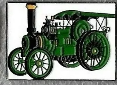 Traction Engine Pin Badge. Steam Tractor. Burrell. Green Version. Metal. Enamel. • $2.18