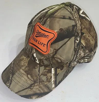 Miller High Life Beer Hat Camouflage Snap Back Trucker Hat Adjustable K-Products • $5.98