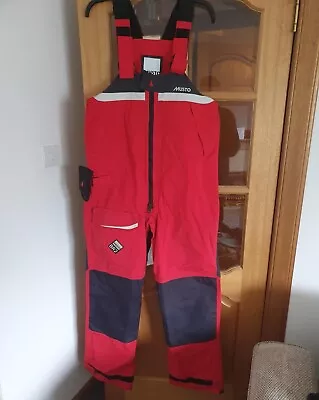 Mens Musto BR2 Offshore Sailing Jacket And Salopettes - Red. Very Good Condition • £375