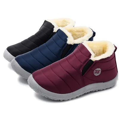 Unisex Comfort Memory Foam Lined Ankle Slippers Elastic Shoes Boot UK5-10.5 • £13.82